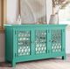 Jofran Inc. Isabella Aqua 54" Mirrored Accent Cabinet-1