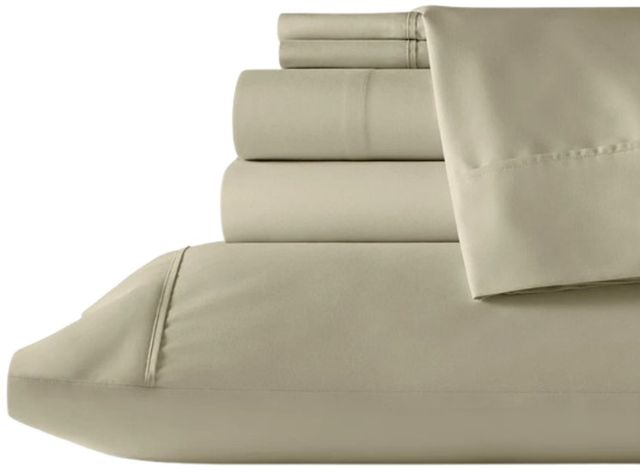 Sleeptone® Ultraweave® 6-Piece Beige Cream Microfiber Queen Sheet Set-0
