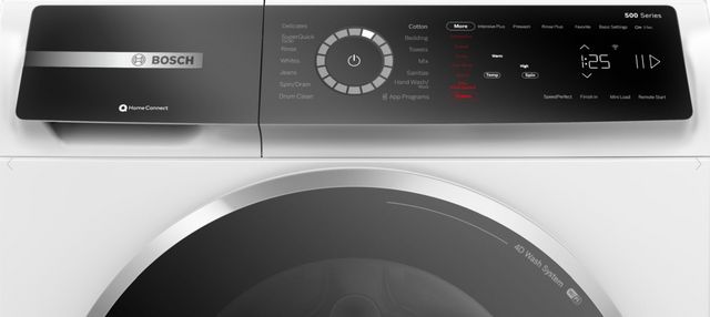 Bosch® 500 Series 2.4 Cu. Ft. White Front Load Compact Washer-4