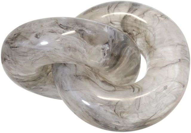 Harp & Finial® Knot Black/White Sculpture-0