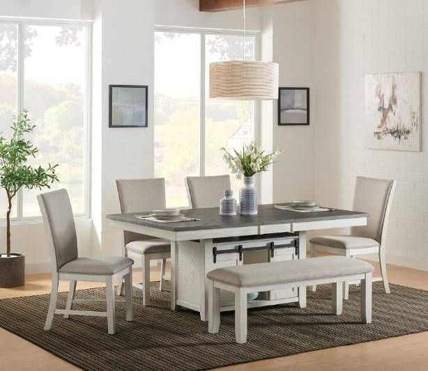 Urban Styles Furniture Omaha Almond/Gray Counter Bench-1