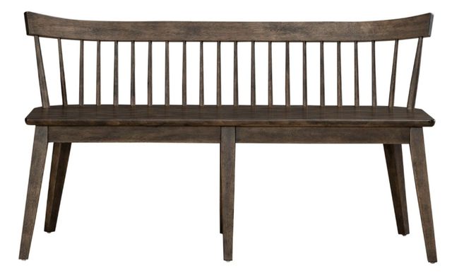 Liberty Furniture Midland Falls Rustic Brown Spindle Back Bench-2