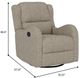 Emerald Home Henry Speckled Brown Manual Swivel Glider Recliner-4