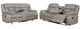 Coaster® Greer 3-Piece Taupe Manual Reclining Living Room Set-5
