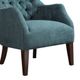 Olliix by Madison Park Teal Hannah Button Tufted Wing Chair-3
