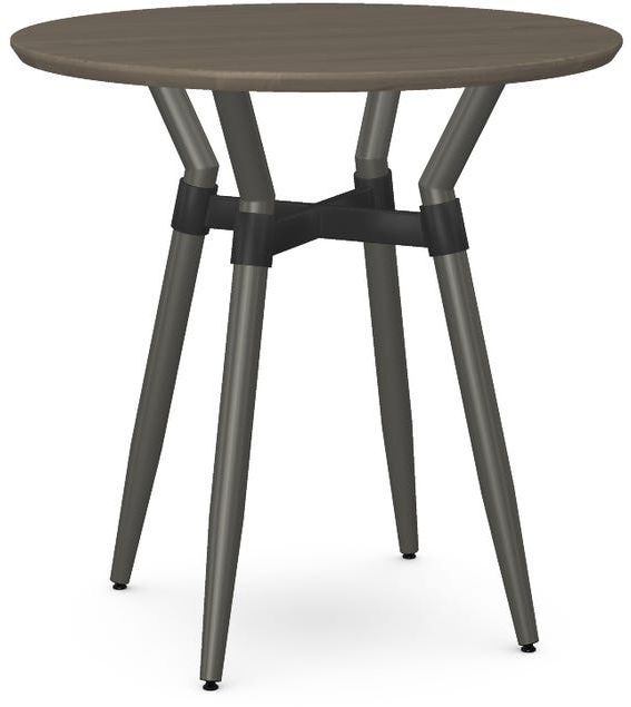 Amisco Customizable Link Solid Ash 36" Round Counter Height Table-0