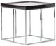 Michael Amini® Carmela Glossy Charcoal Sand End Table with Silver Base-0