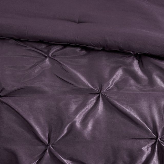 Olliix by Madison Park Laurel 7 Piece Plum King Tufted Comforter Set-3
