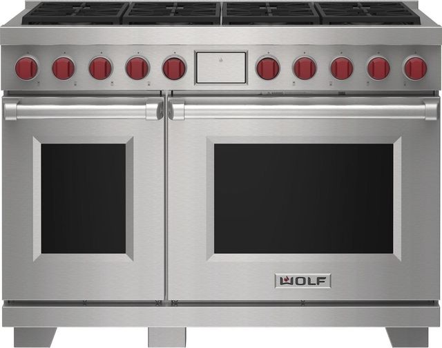 Wolf® 48" Stainless Steel Pro Style Dual Fuel Range-0