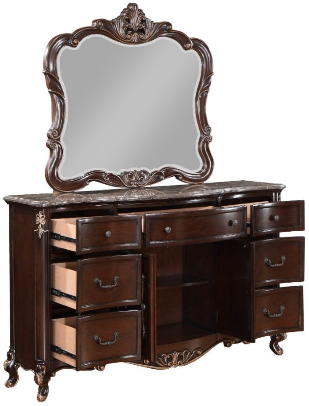 New Classic® Home Furnishings Constantine Cherry Dresser and Mirror-3