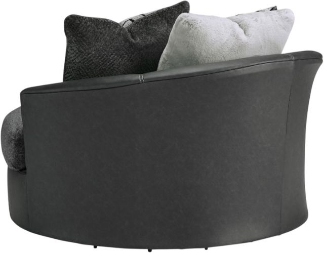 Benchcraft® Brixley Pier Graphite Swivel Accent Chair-3