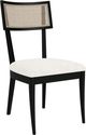 Riverside Furniture Laguna Ebony Drift/White Upholstered Dining Chair-0