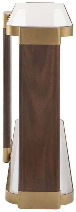 Uttermost® Ryles Gold/Walnut Console Table-4