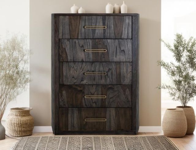International Furniture Direct Balam Black Chest-1