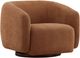 Dovetail Furniture Fawn Rust Swivel Chair-0