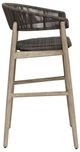 Uttermost® Dermott Cerused Wheat Wooden Outdoor Bar Stool-5