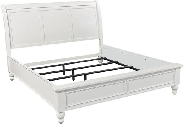 aspenhome® Cambridge White California King Sleigh Bed-1