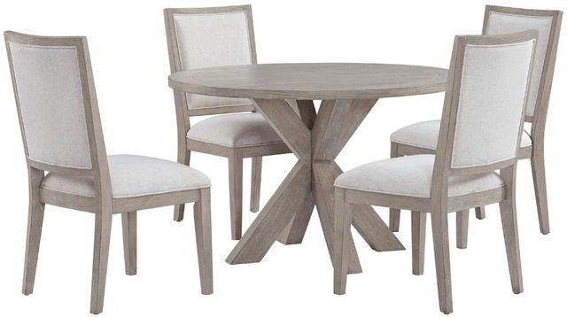 Riverside Furniture Bennett Frosted Gray Round Dining Table-4