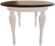 Mavin Customizable Round Extendable Dining Table with 18" Leaf-2