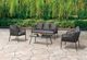Furniture of America® Myesha 4-Piece Gray Outdoor Conversational Set-1