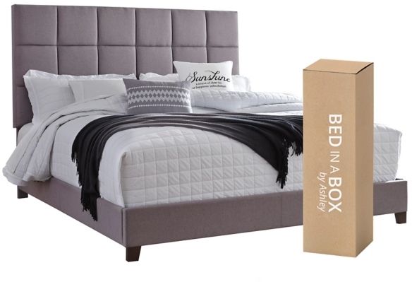 Signature Design by Ashley® Dolante 2-Piece Gray Queen Panel Bed Set-0