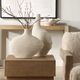 Uttermost® Duostacked 2-Piece Matte White Vase Set-1