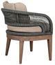 Armen Living Orbit Gray Olefin/Rope Outdoor Dining Chair-4