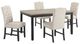 New Classic® Home Furnishings Daphne 5-Piece Espresso/Natural Dining Set-0