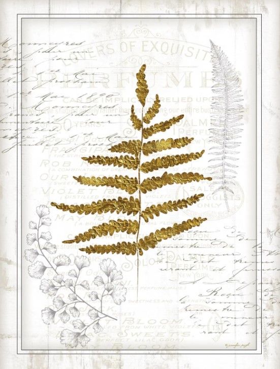 Classy Art Gold Leaf II by Jennifer Pugh Wall Art-0