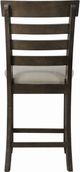 Elements International Colorado Beige/Charcoal Counter Height Dining Side Chair-3