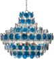 Currey & Company Galahad Blue Chandelier-0