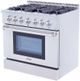 Thor Kitchen® 36" Stainless Steel Pro Style Dual Fuel Range-4