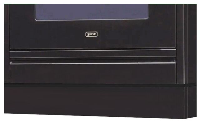 Ilve 40" Glossy Black Toe Kick for Nostalgie and Pro Ilve Range-0