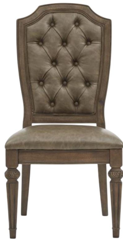 Magnussen Home® Durango Willadeene Brown Dining Side Chair with Upholstered Seat and Back-2