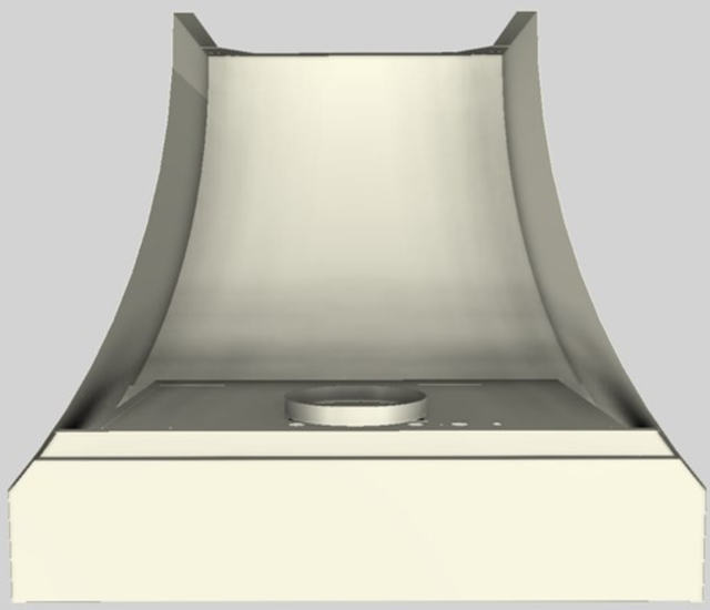 Vent-A-Hood® Designer Series 36" Biscuit Wall Mounted Range Hood-2