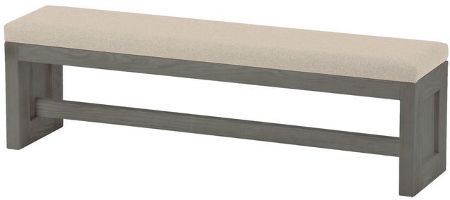 Crate Designs™ Furniture Graphite Upholstered Bench-0