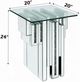 ACME Furniture Noralie Glass Top End Table with Mirrored Base-2