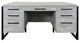 Martin Furniture Mason Concrete Double Pedestal Desk-1