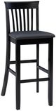 Linon Torino Black Mission Bar Stool-0