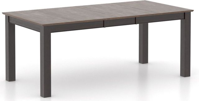 Canadel Customizable Cognac Washed 30" Rectangular Table with Ebony Washed Legs-0