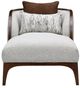 Michael Amini® Houston Gray/Walnut Chaise-1
