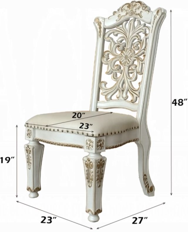 ACME Furniture Vendom Antique Pearl Dining Side Chair-2