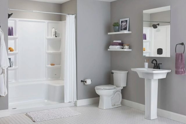 American Standard Edgemere® Matte Black Tub and Shower Trim Kit with Lever Handle-4