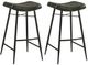 Coaster® Bayu 2-Piece Antique Espresso/Black Bar Stools-0