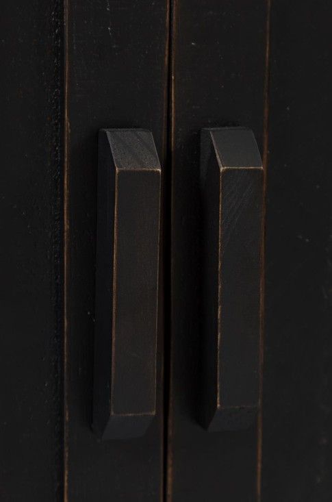 Jofran Inc. Madison County Vintage Black Server Hutch-3