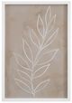Bassett Mirror Leaf Line Art I Framed Print-0