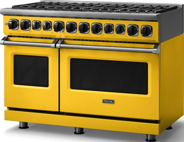 Viking® 7 Series 48'' Daffodil Sealed Burner Pro Style Dual Fuel Range-3