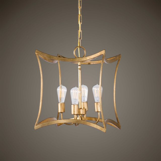 Uttermost by Carolyn Kinder Dore Gold 4 Light Lantern Pendant-1