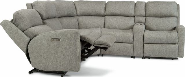 Flexsteel® Customizable Catalina Power Reclining Sectional with Power Headrests-1