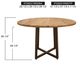International Furniture Direct Tulum Natural Round Dining Table-1
